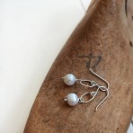 Earrings | Free Form Pearl Links 